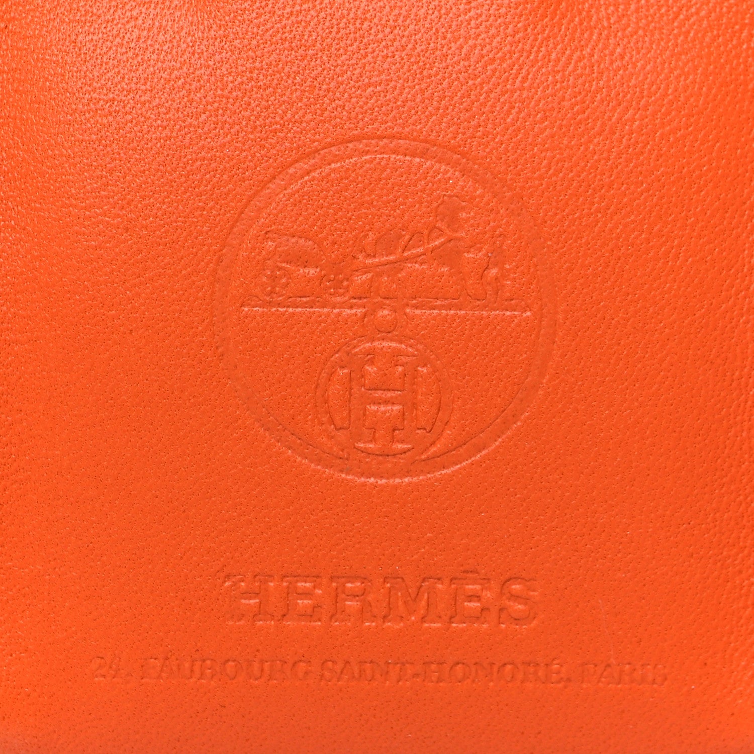 Hermes Milo Lambskin Swift Shopping Bag Charm Feu Gold 3 of 3