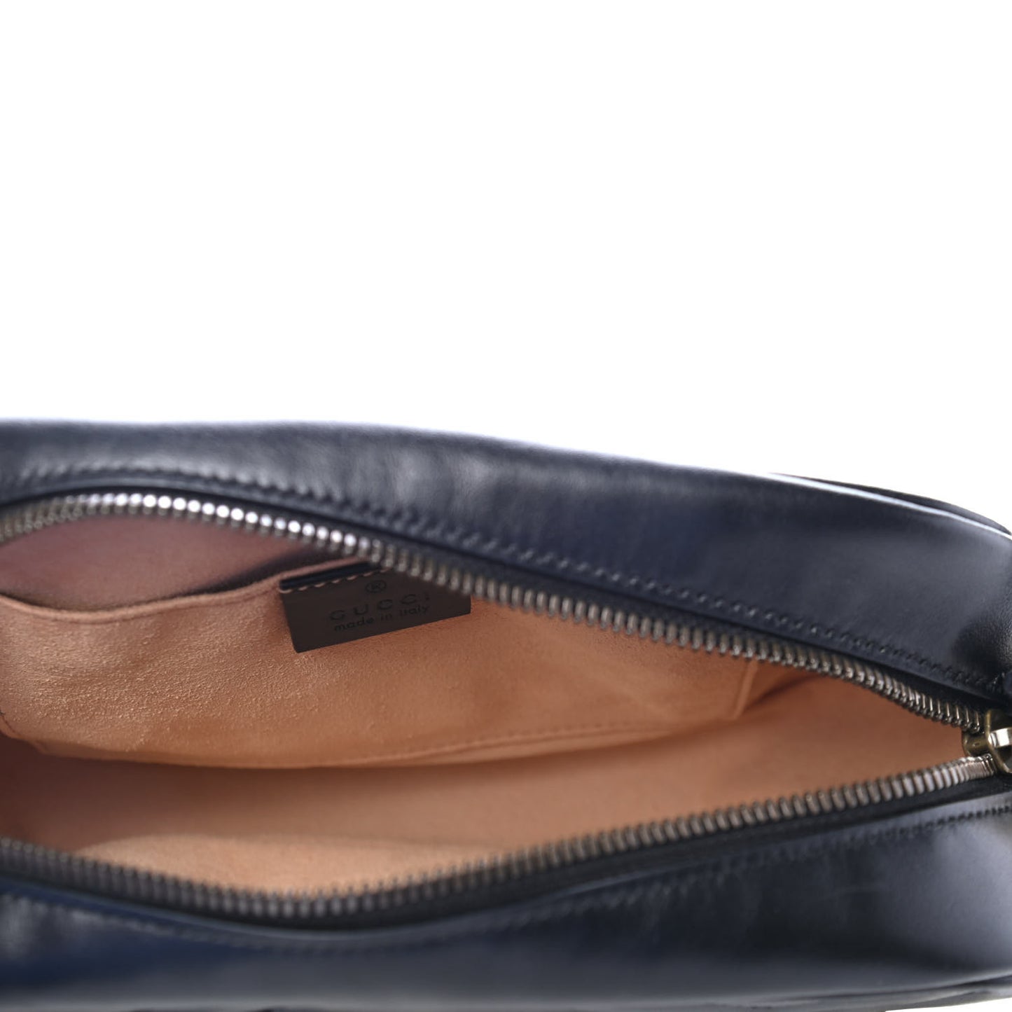 Calfskin Matelasse Small GG Marmont Chain Shoulder Bag Black