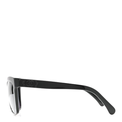 Chanel Acetate CC Butterfly Signature Sunglasses 5313 Black 3 of 9