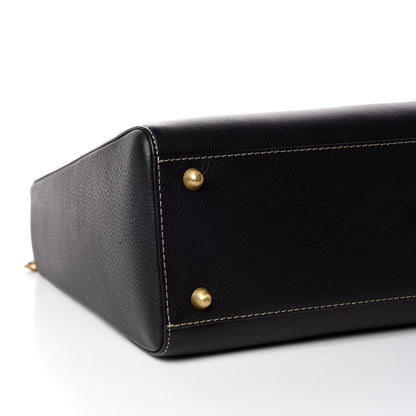 Christian Dior Grained Calfskin Large Lady Dior Black 6 of 12