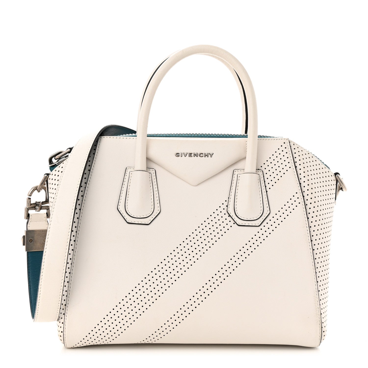 Givenchy Lambskin Perforated Small Antigona White 1 of 14