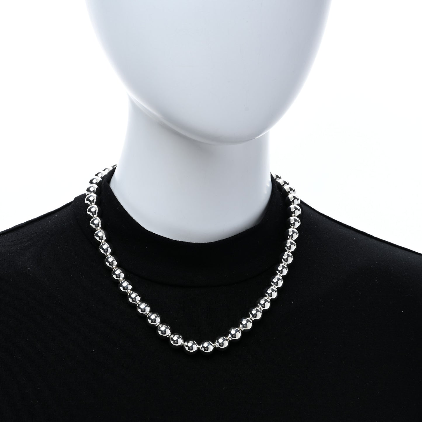 Sterling Silver 10mm Hardwear Ball Necklace