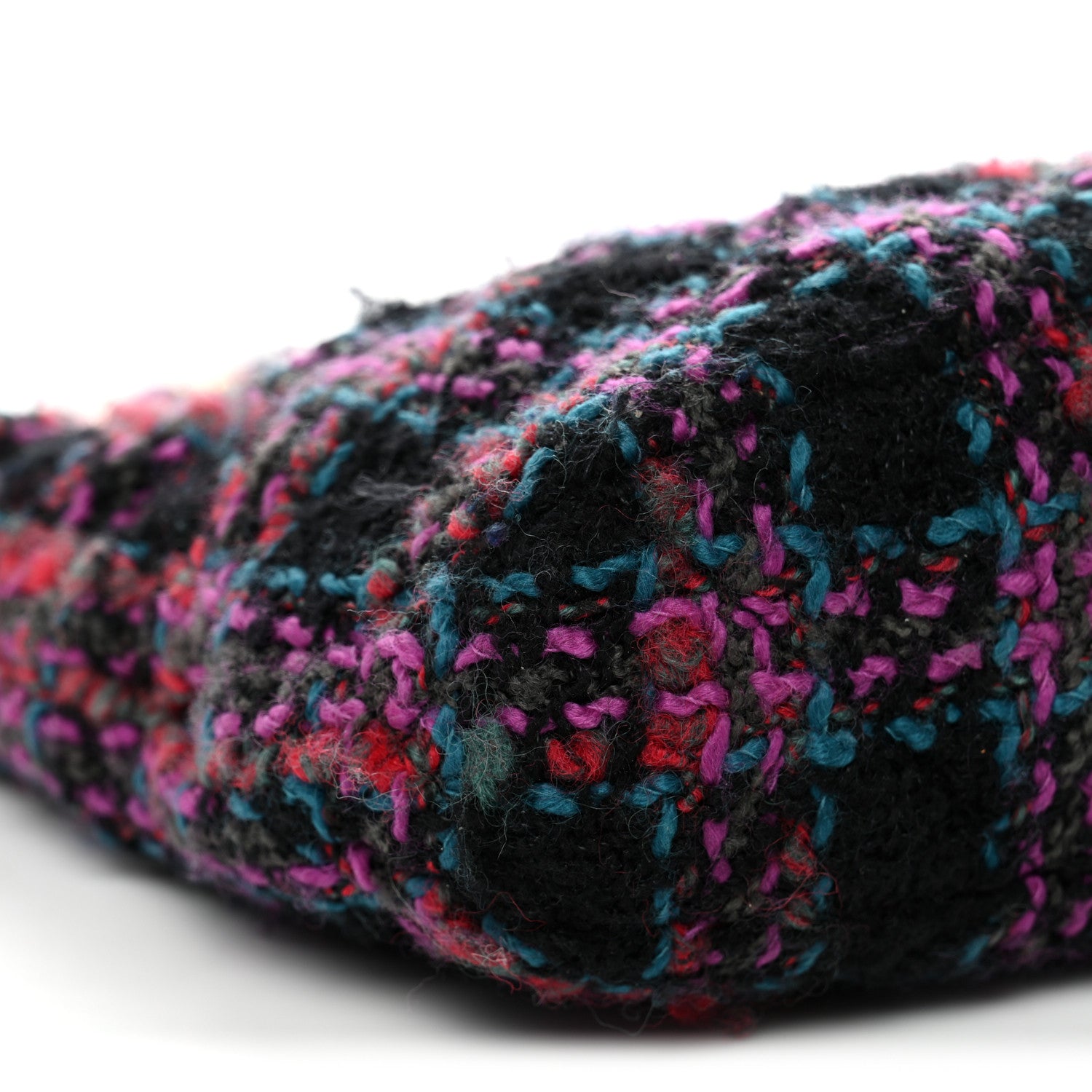 Chanel Cashmere Tweed Quilted CC Links Hobo Purple Multicolor 9 of 10