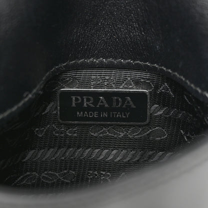 Prada Spazzolato Mini Cleo Flap Adjustable Strap Shoulder Bag Black 6 of 13