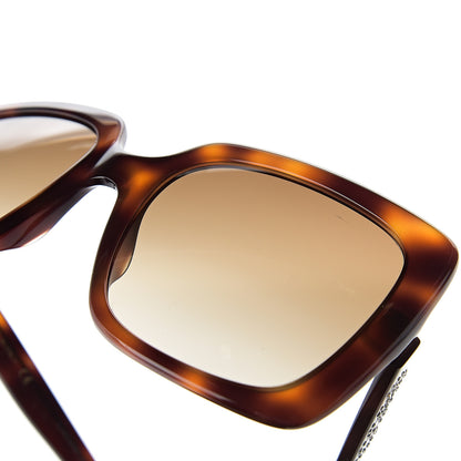 Gucci Square Frame Crystal Sunglasses GG 0418S Tortoiseshell 8 of 10