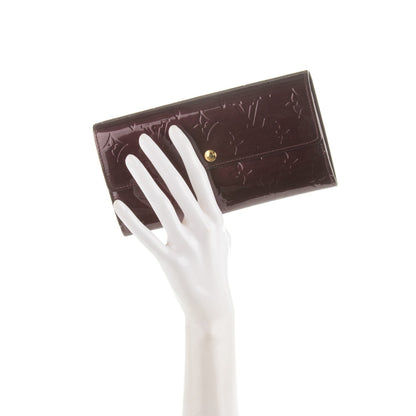 Louis Vuitton Vernis Sarah Wallet Rouge Fauviste 2 of 7