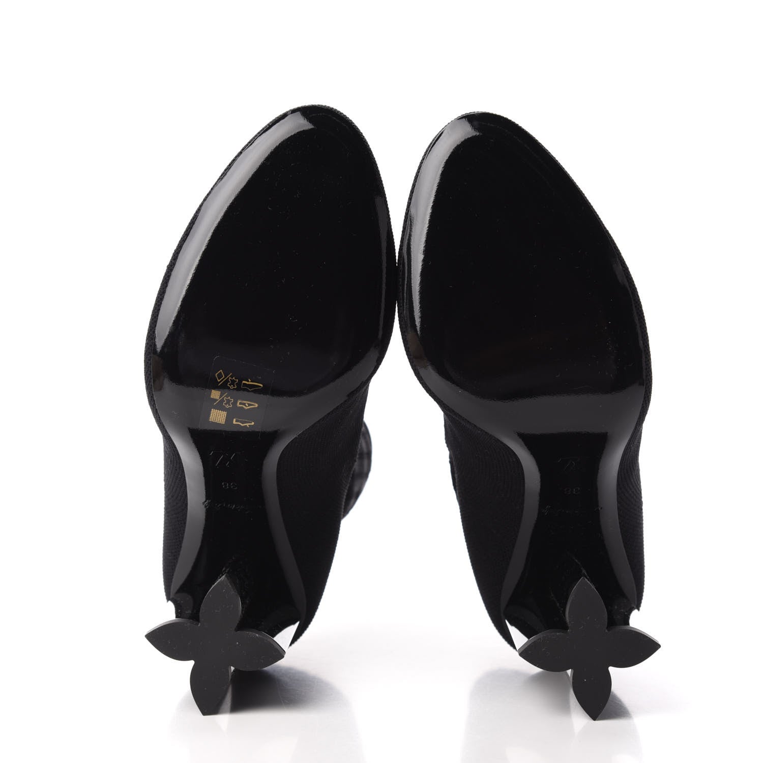 Louis Vuitton Stretch Fabric New Wave Silhouette Ankle Boots 38 Black 5 of 7