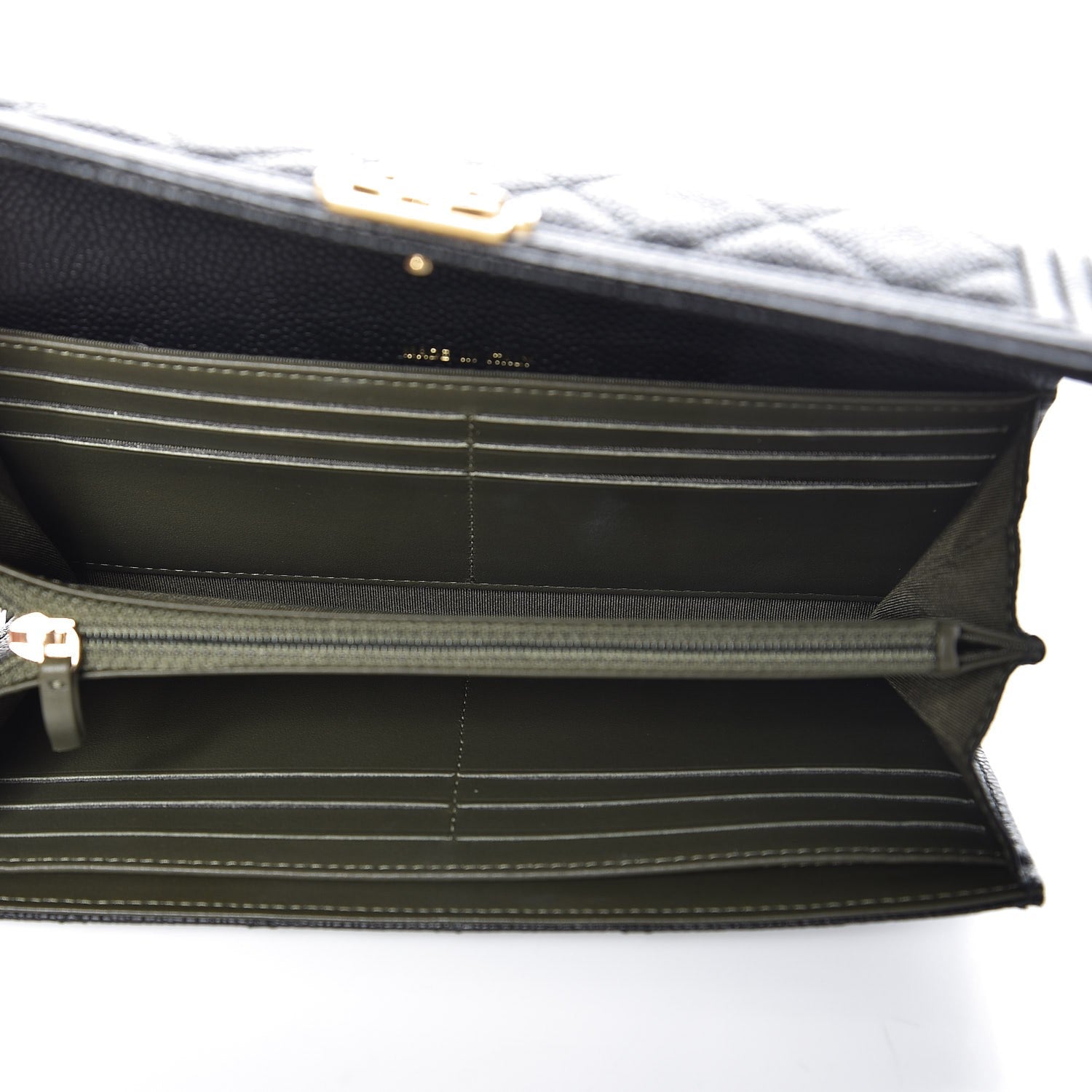 Chanel Caviar Quilted Boy Flap Wallet Black 5 of 8
