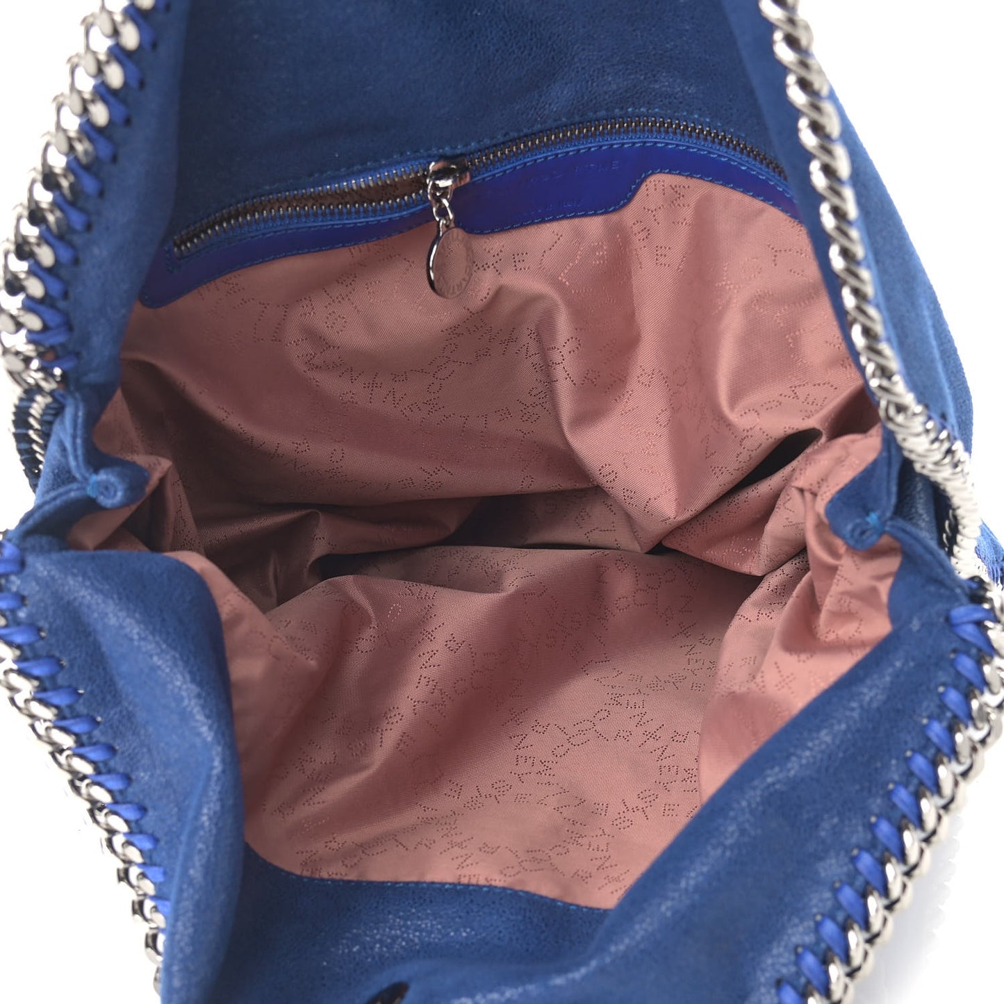 Shaggy Deer Falabella Fold Over Tote Royal Blue