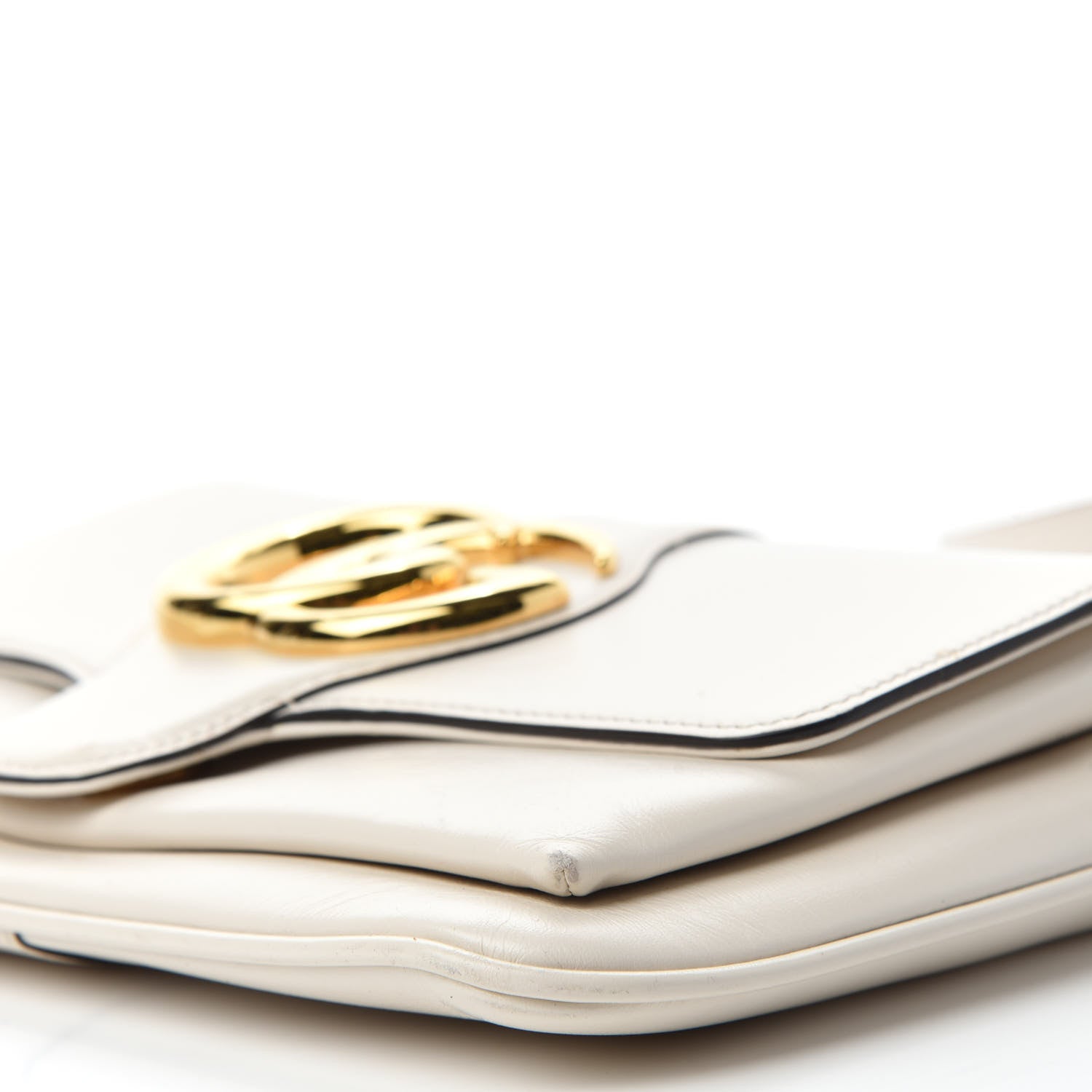Gucci Calfskin Small Arli Flap Shoulder Bag Mystic White 7 of 10
