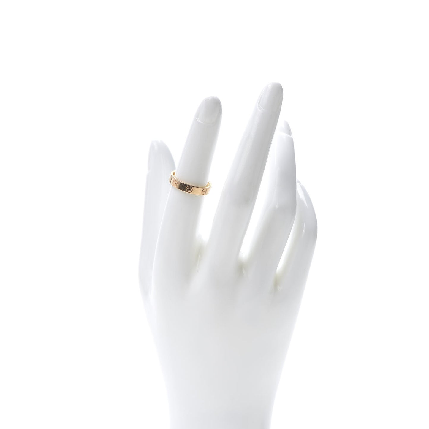 18K Pink Gold 3.5mm LOVE Wedding Band Ring 51 5.75