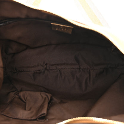 Gucci Monogram Web Medium Half Moon Hobo Gold Pink 5 of 10