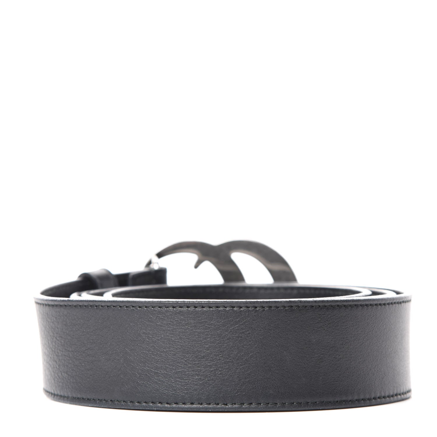 Gucci Moon Calfskin Nickel Double G 40mm Belt 110 44 Black 2 of 5