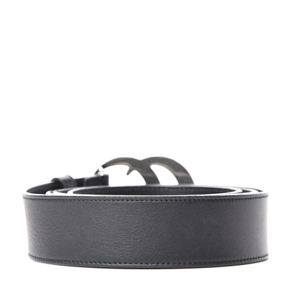 Gucci Moon Calfskin Nickel Double G 40mm Belt 110 44 Black 2 of 5