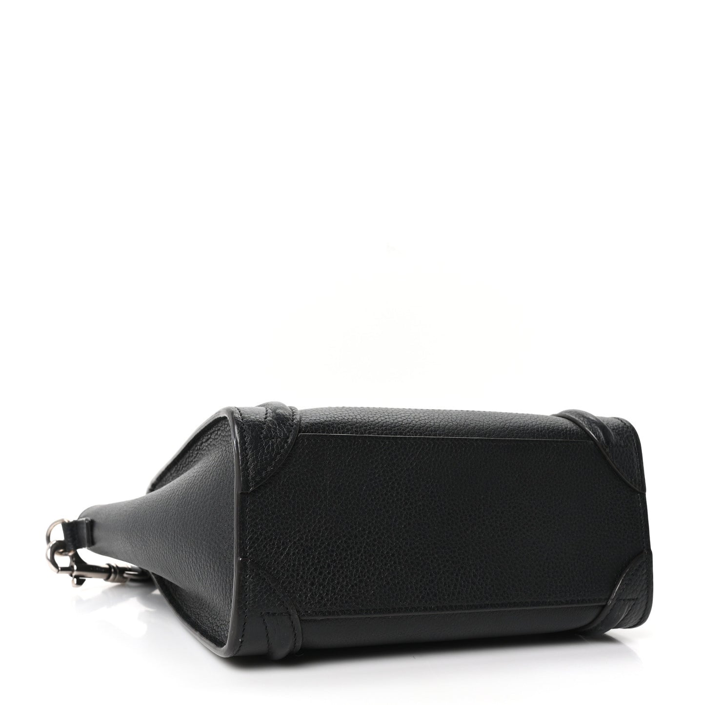 Drummed Calfskin Nano Luggage Black