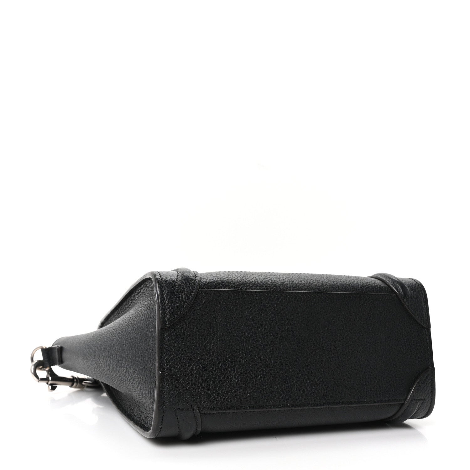 Celine Drummed Calfskin Nano Luggage Black 4 of 9