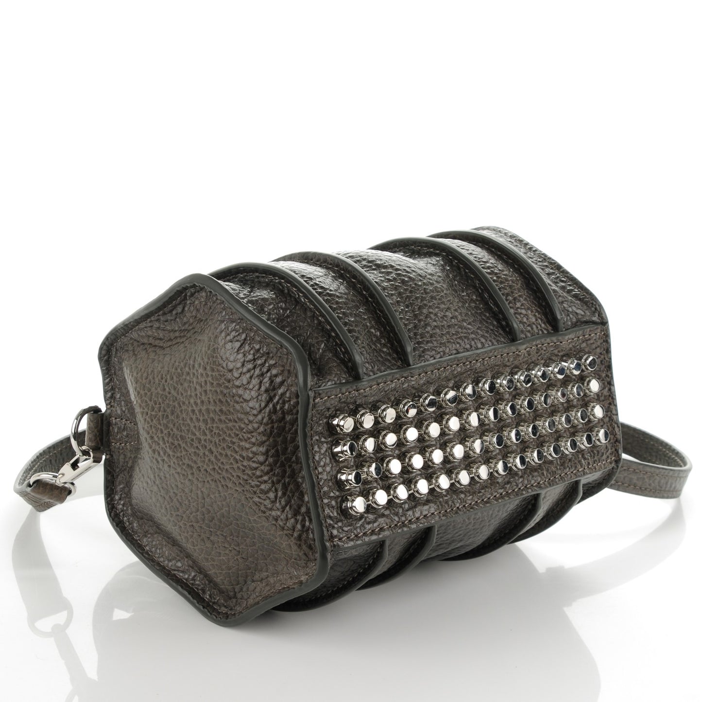 Pebbled Lambskin Inside Out Rockie Gunpowder