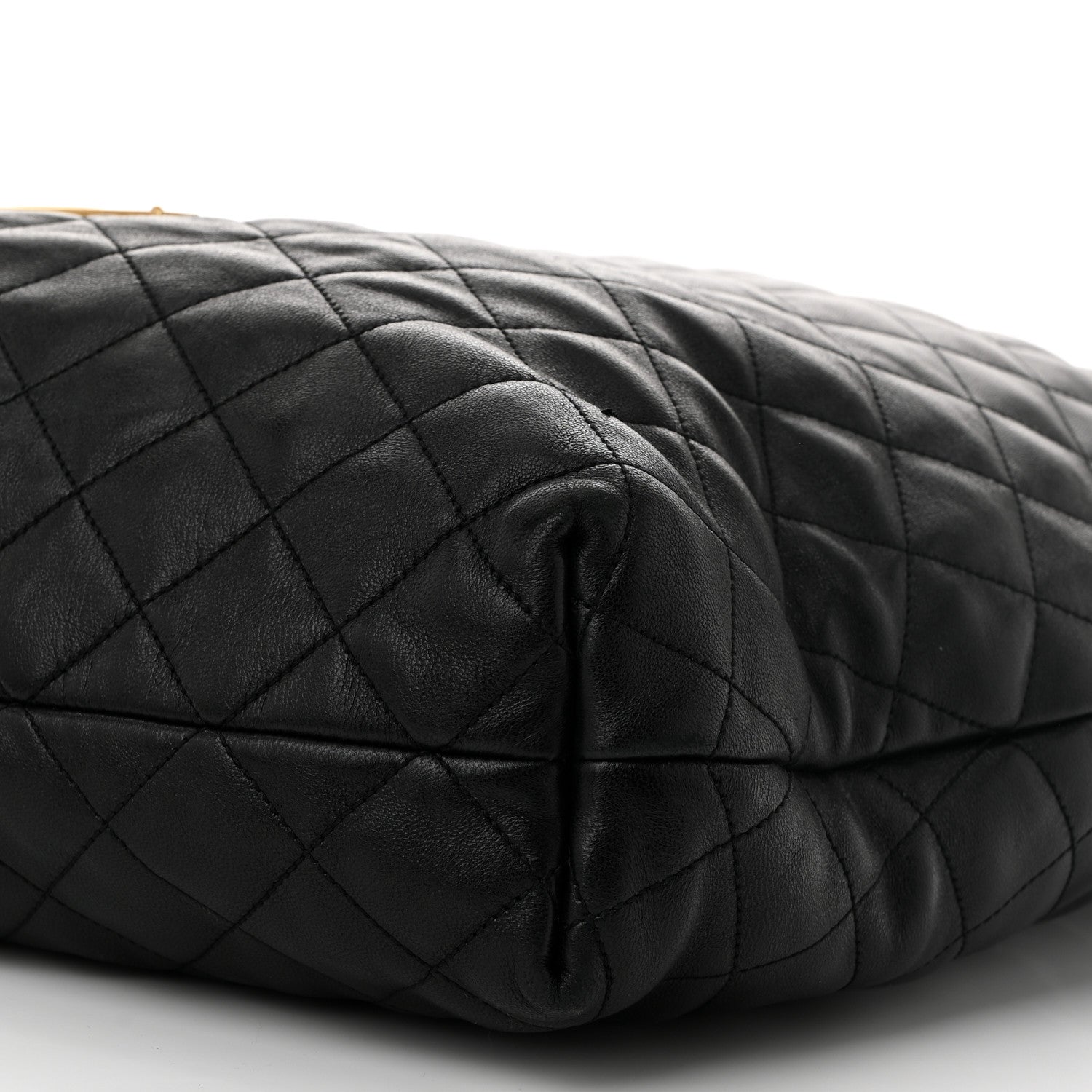 Saint Laurent Lambskin Quilted Maxi Icare Shopping Tote Black 11 of 12