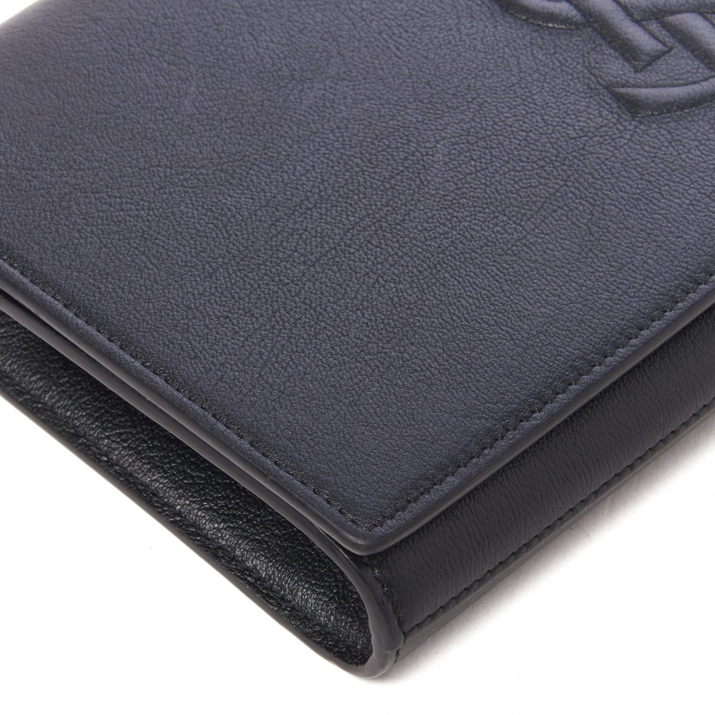 Calfskin Monogram Large Belle De Jour Clutch Black