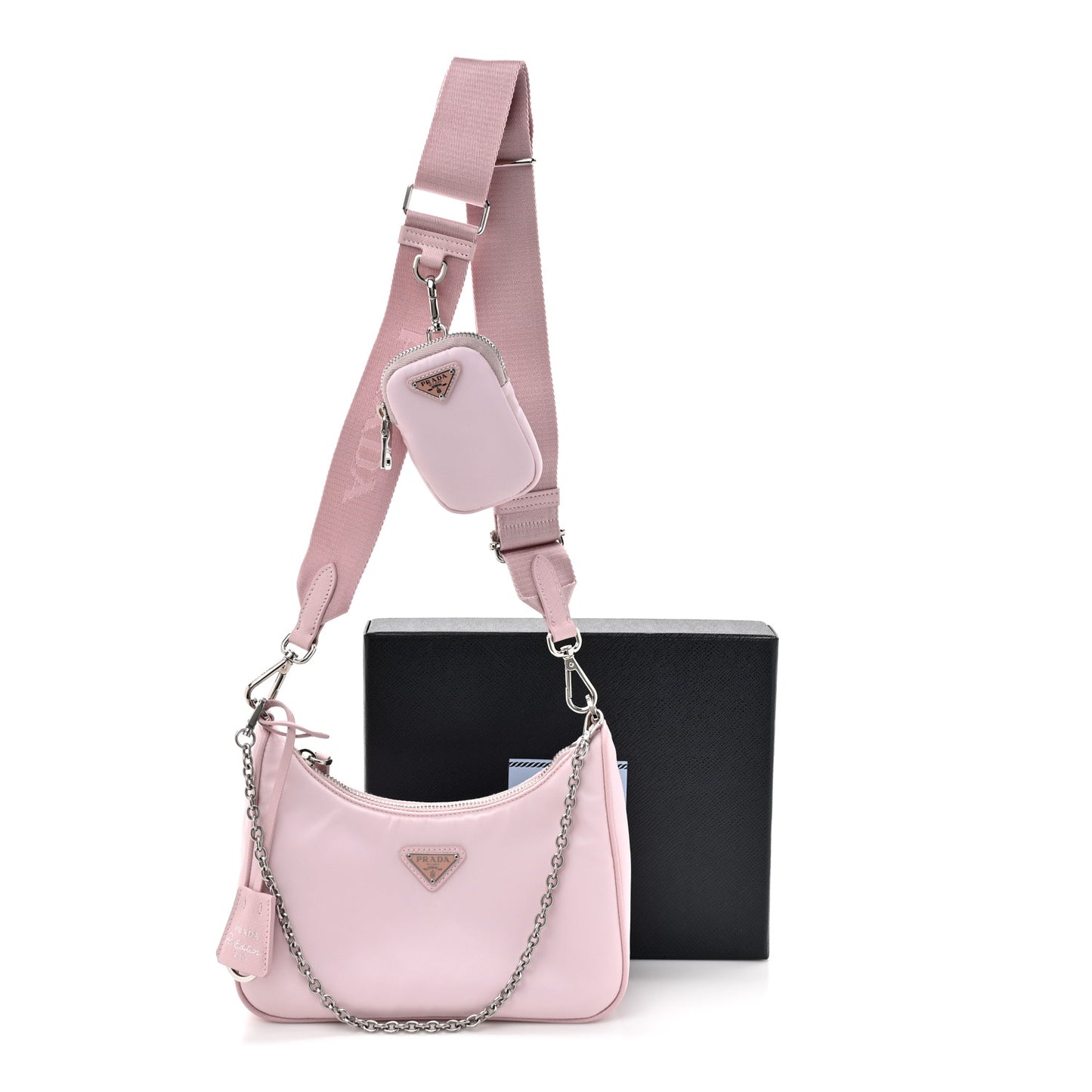 Nylon Re-Edition 2005 Shoulder Bag Alabastro