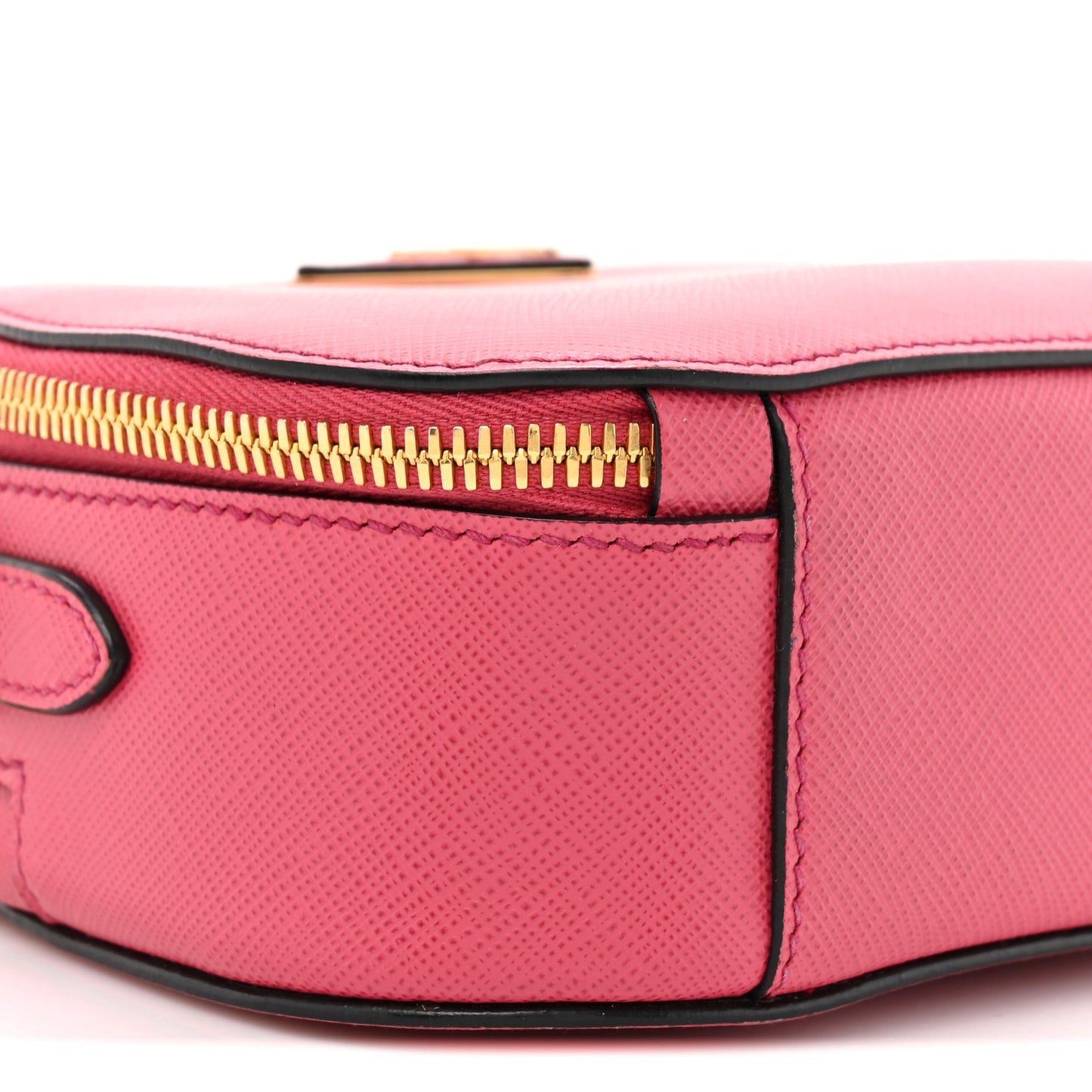 Saffiano Lux Odette Crossbody Magenta