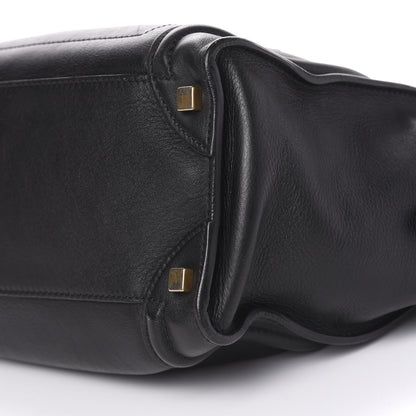 Celine Smooth Calfskin Micro Luggage Black 8 of 10
