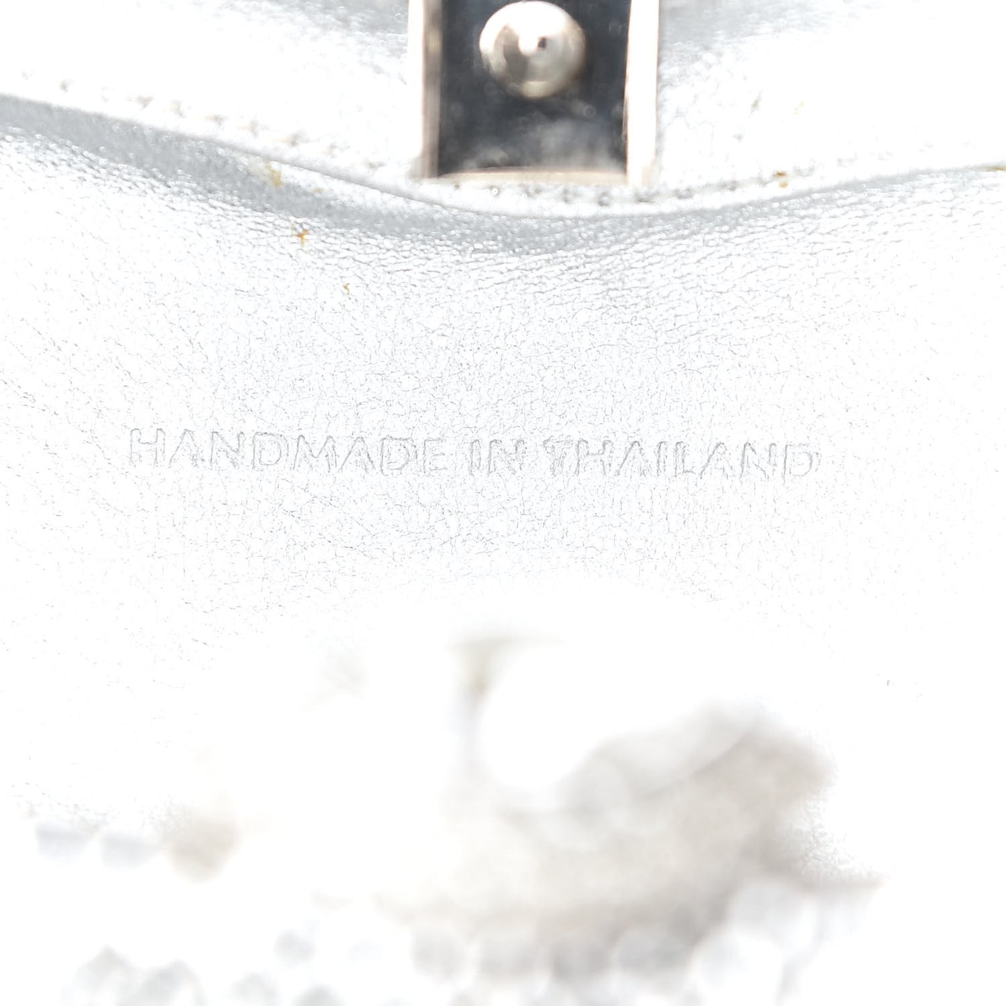 Crystal Minaudiere Clutch Silver