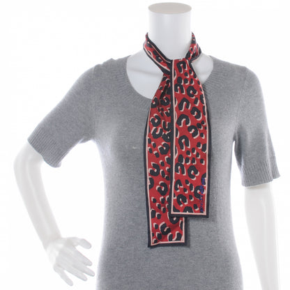 Louis Vuitton Silk Leopard Bandeau Rouge 4 of 6