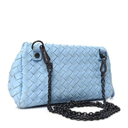 Bottega Veneta Nappa Intrecciato Small Chain Crossbody Ciel 3 of 13