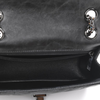 Chanel Aged Calfskin Chevron Quilted 2.55 Reissue Mini Flap So Black 5 of 10