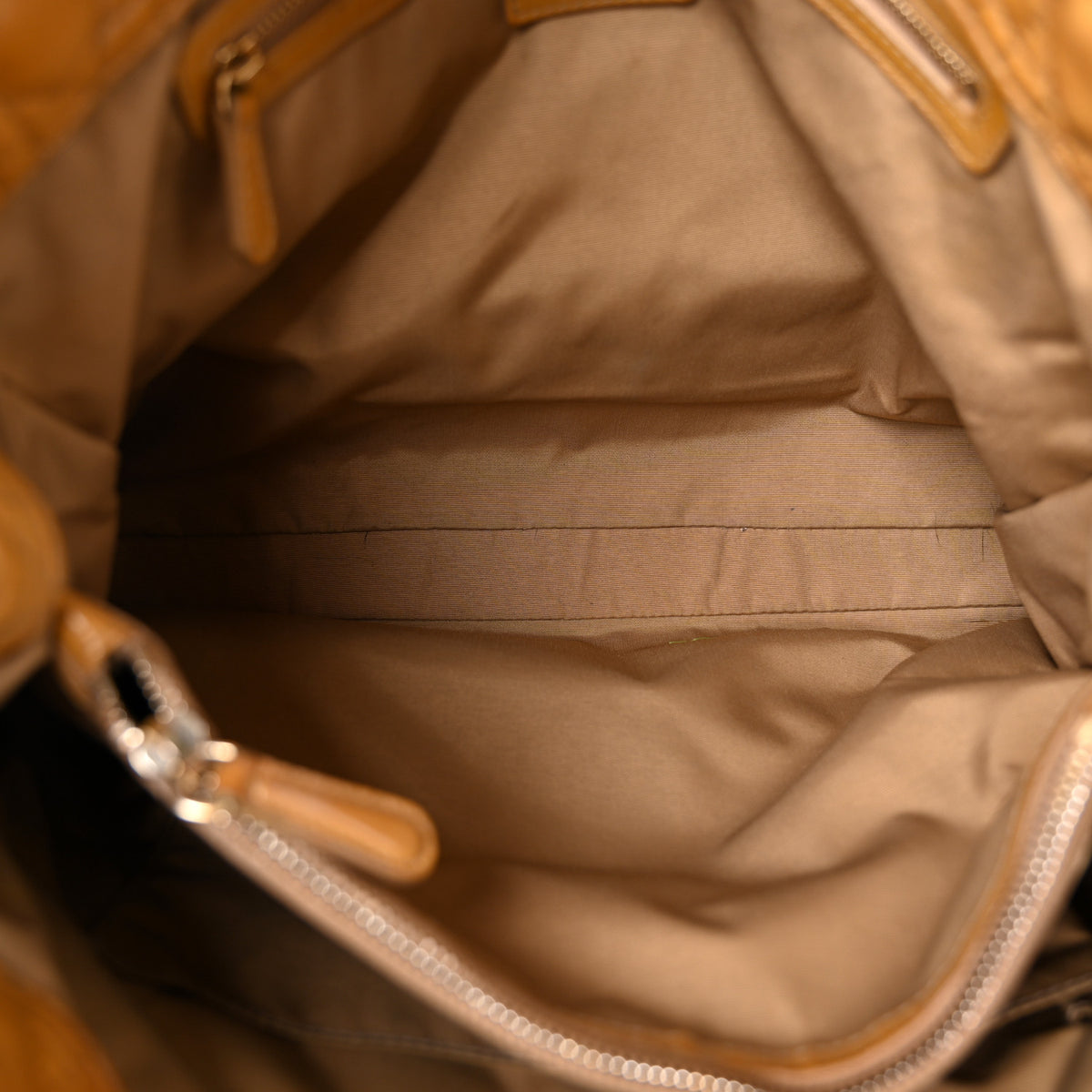 Patent Cannage Large Dior Soft Shopping Tote Beige