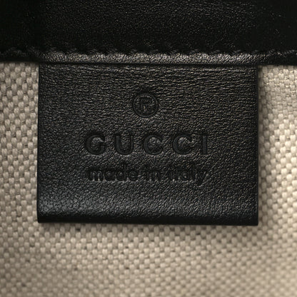 Gucci Calfskin GG Tennis Embossed Messenger Bag Black 5 of 8