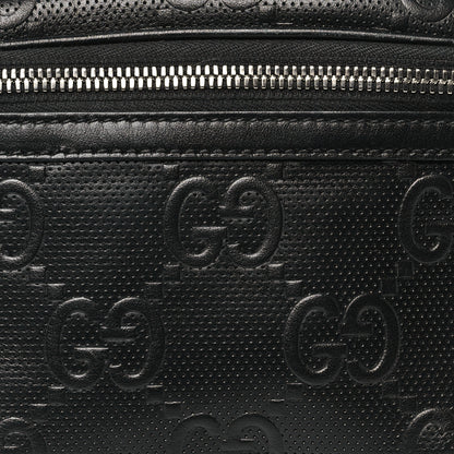 Gucci Calfskin GG Tennis Embossed Belt Bag Black 8 of 12