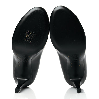 Chanel Lambskin Camellia Pumps 39.5 Black 6 of 11