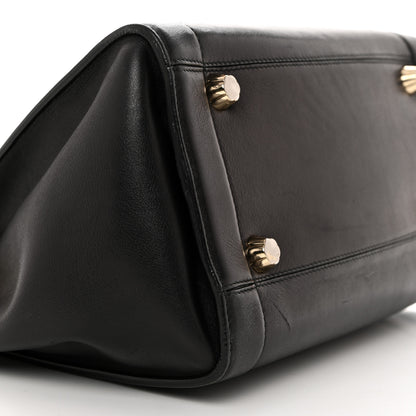 Salvatore Ferragamo Calfskin Sofia Rainbow Top Handle Bag Black 9 of 17