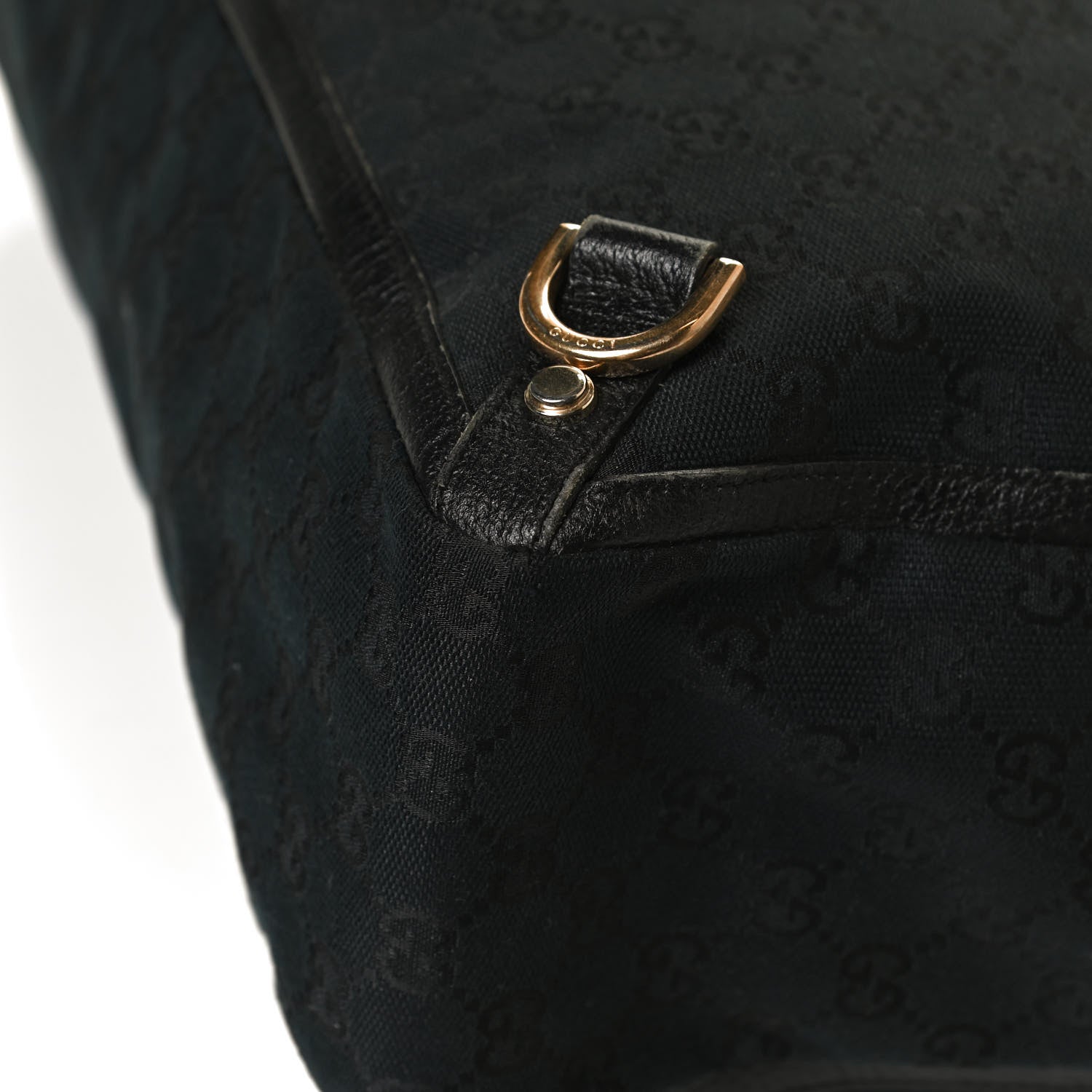 Gucci Monogram Large Abbey Tote Black 12 of 14