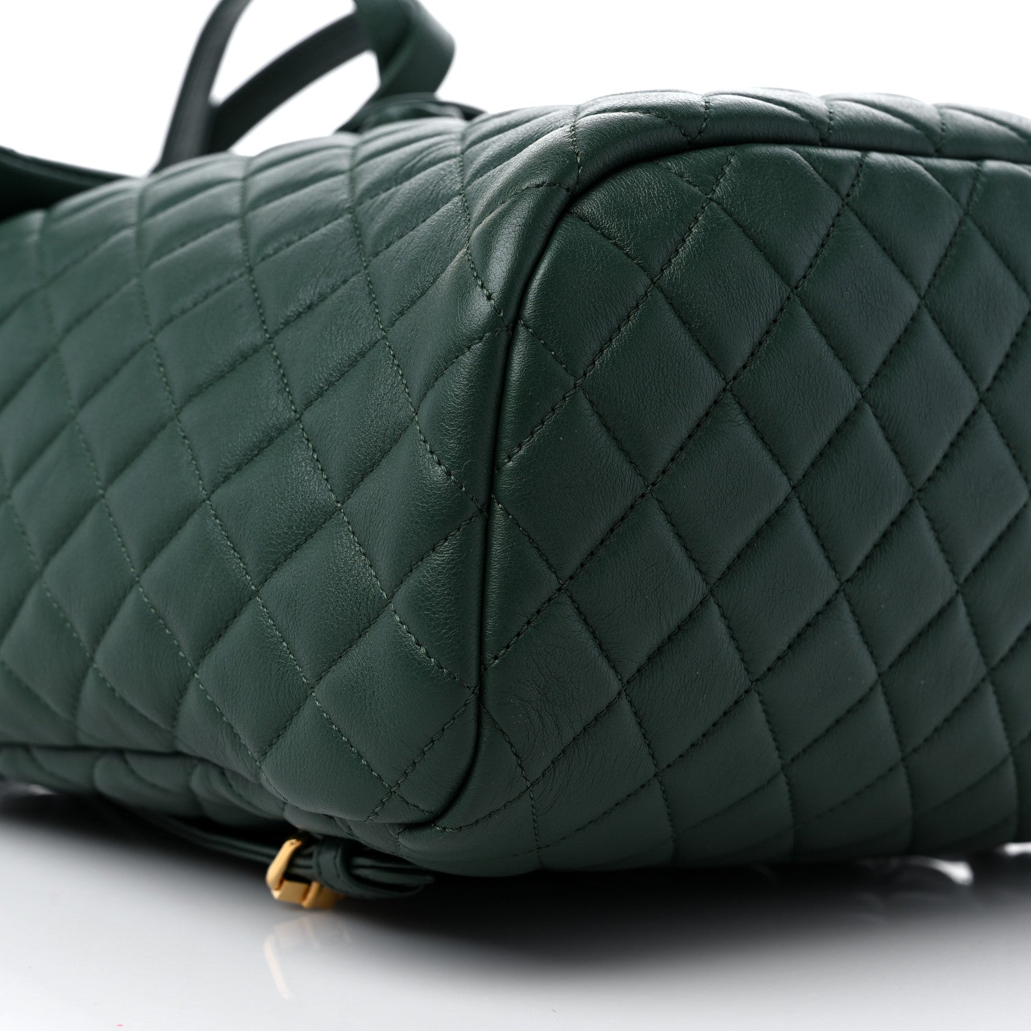 Chanel Calfskin Quilted Large Urban Spirit Backpack Dark Green 8 of 12
