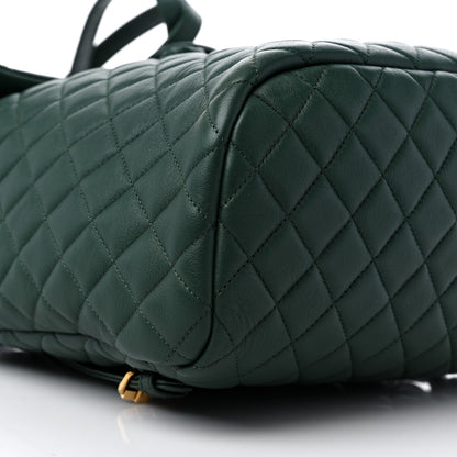 Chanel Calfskin Quilted Large Urban Spirit Backpack Dark Green 8 of 12