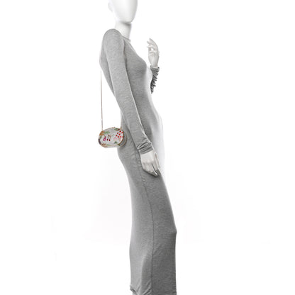 Judith Leiber Crystal Flower Minaudiere Clutch Gold 2 of 11