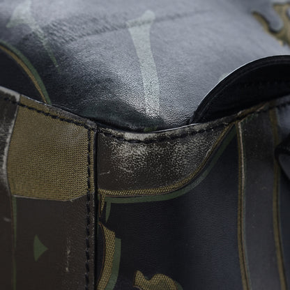 Valentino Garavani Nappa Canvas Panther Backpack Green 12 of 15