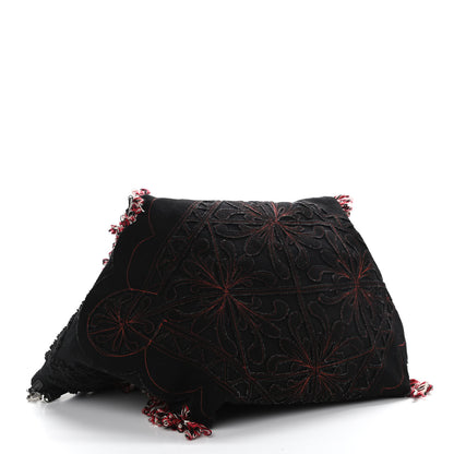 Christian Louboutin Cotton Embroidered Portugaba Black 6 of 10