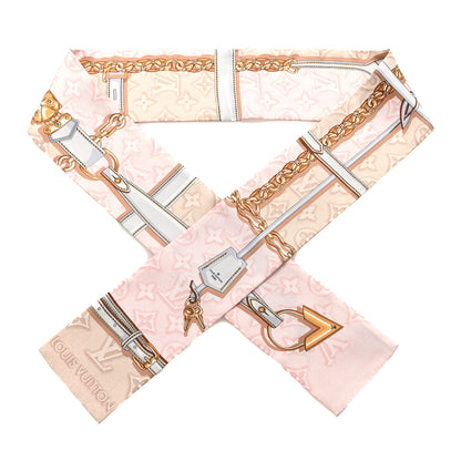 Louis Vuitton Silk Monogram Giant Confidential Bandeau Pink 1 of 3