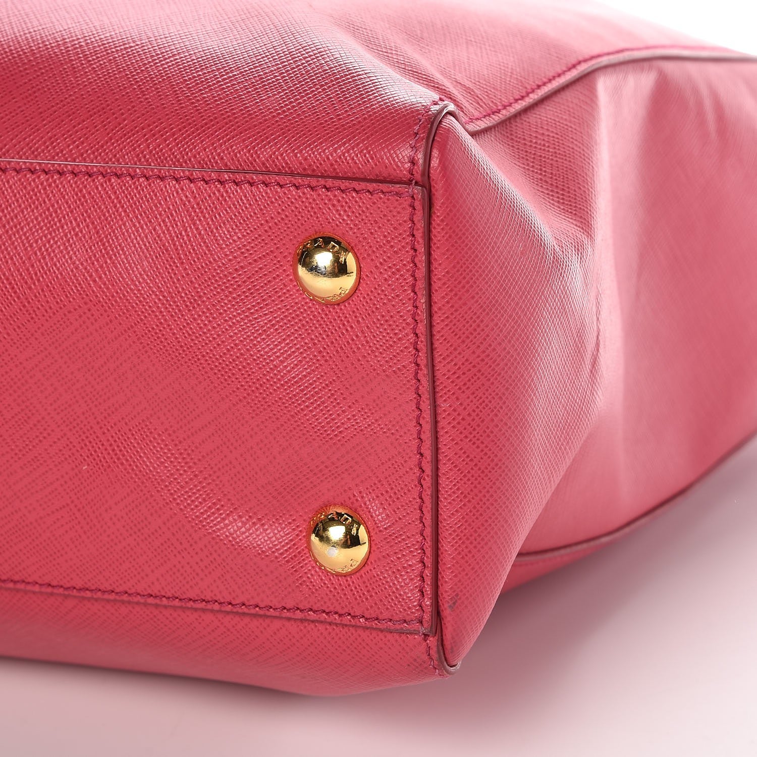 Prada Saffiano Large Top Handle Open Tote Peonia 11 of 14