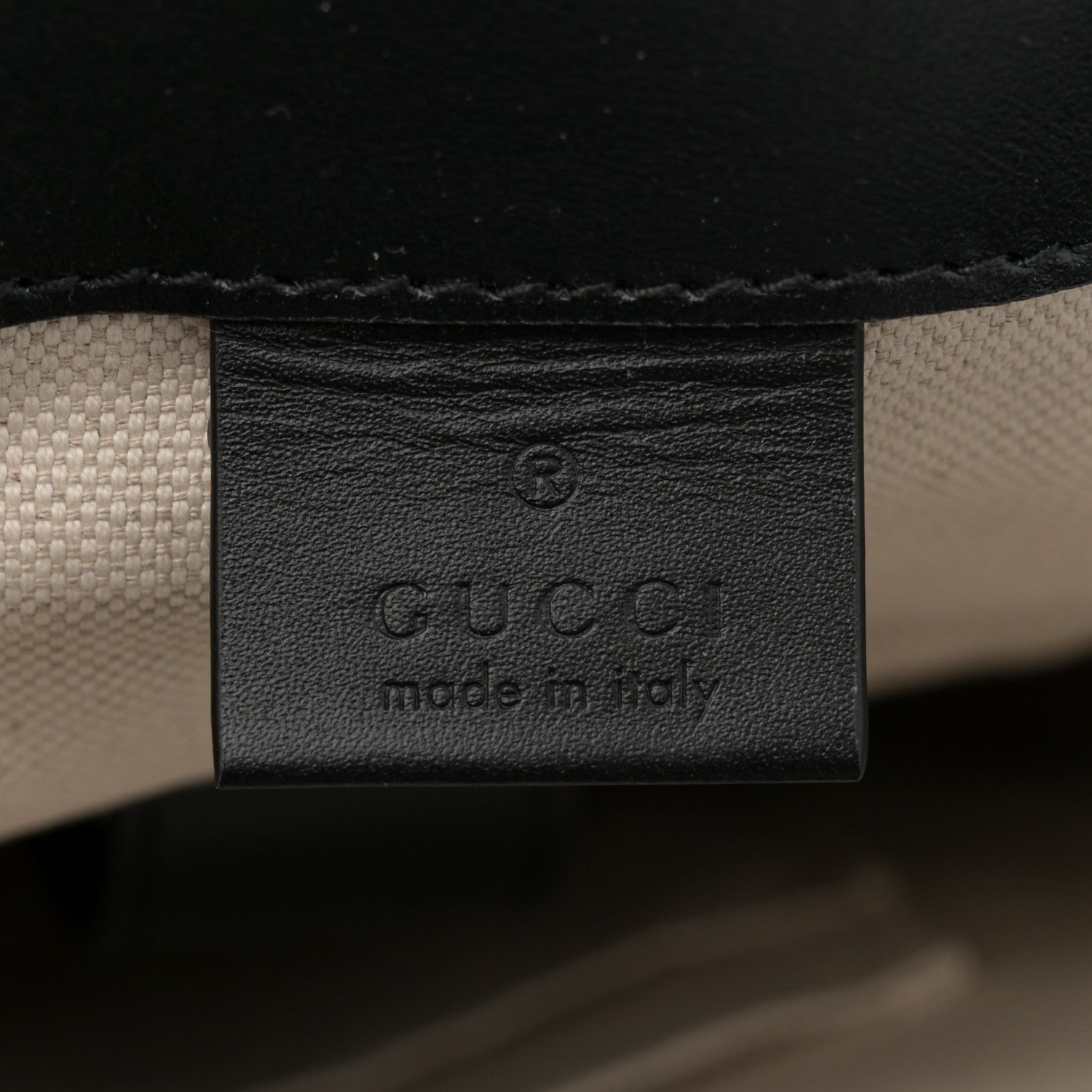 Gucci Calfskin GG Tennis Embossed Double Buckle Backpack Black 6 of 11