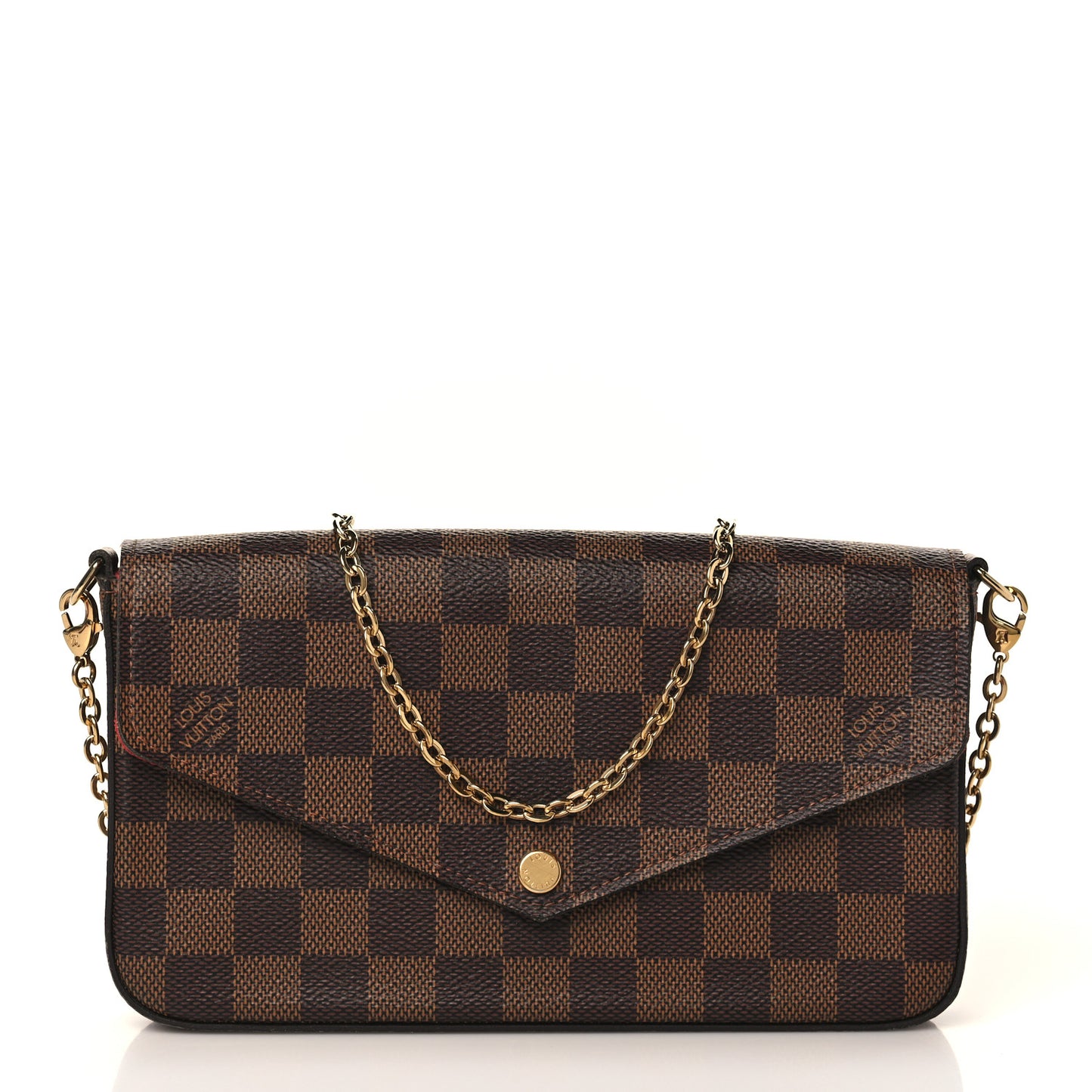 Damier Ebene Pochette Felicie Chain Wallet