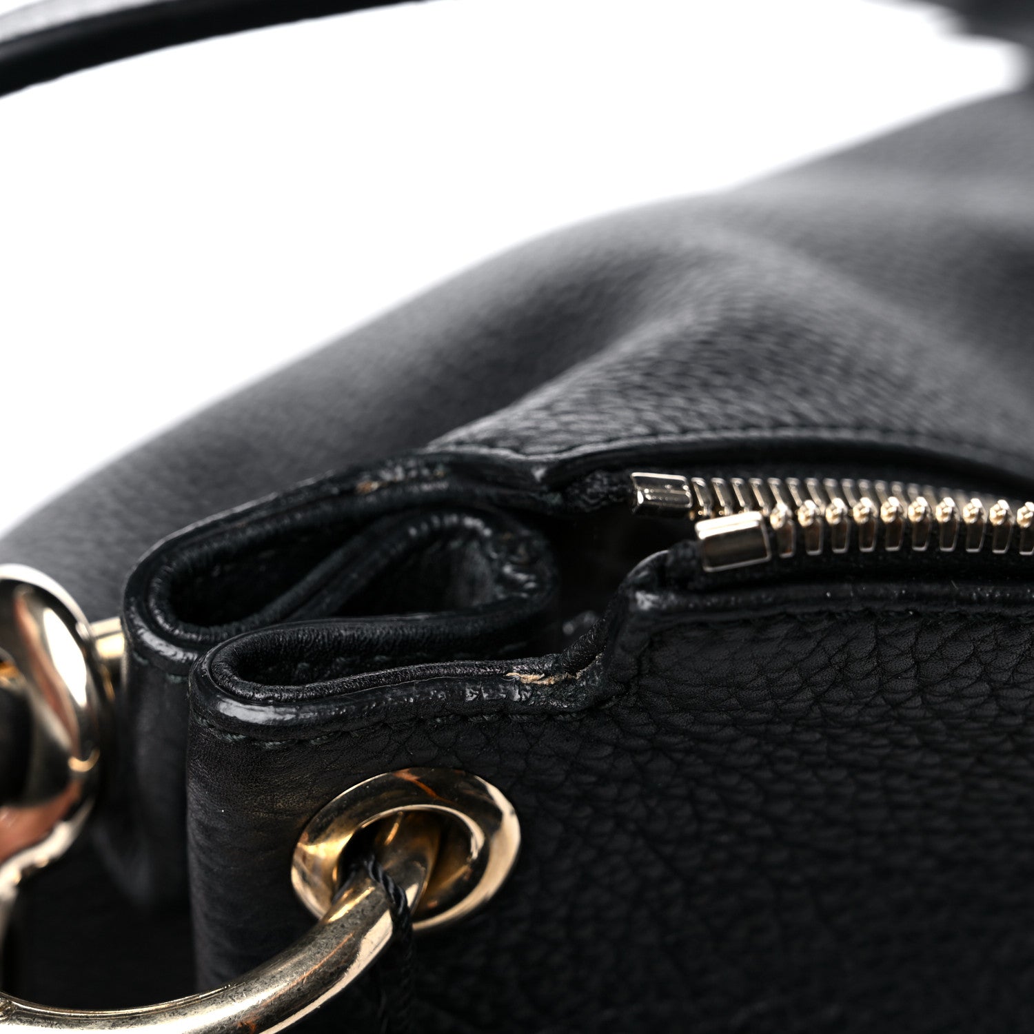 Gucci Pebbled Calfskin Large Soho Hobo Black 15 of 15
