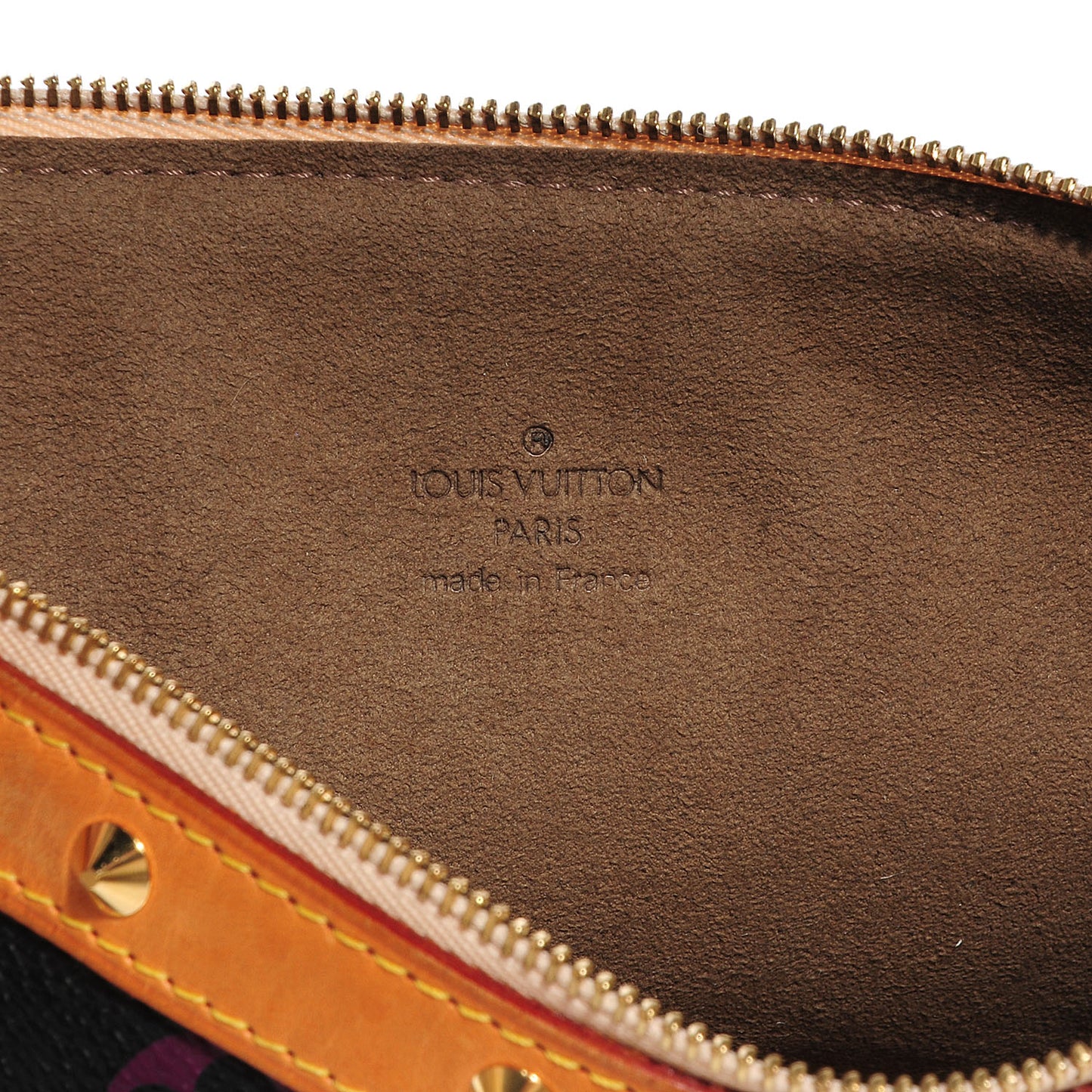 Monogram Multicolor Pochette Accessories Black