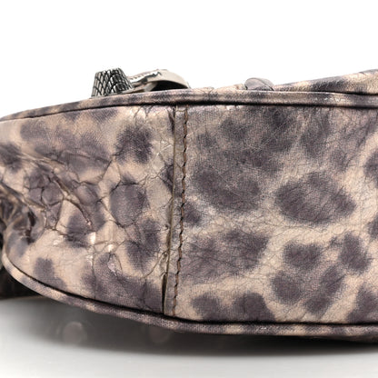 Balenciaga Metallic Agneau Arena Leopard Le Cagole Shoulder Bag XS Brown 10 of 10