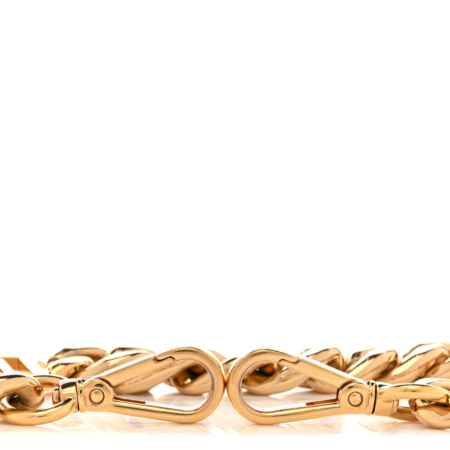 FENDI X VERSACE Metal Catena Chain Strap Gold
