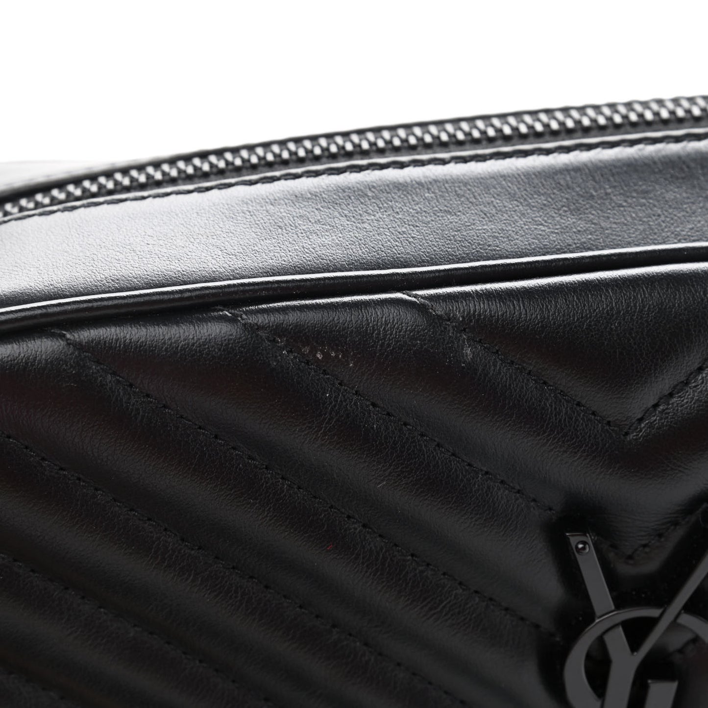 Calfskin Matelasse Monogram Lou Camera Bag Black